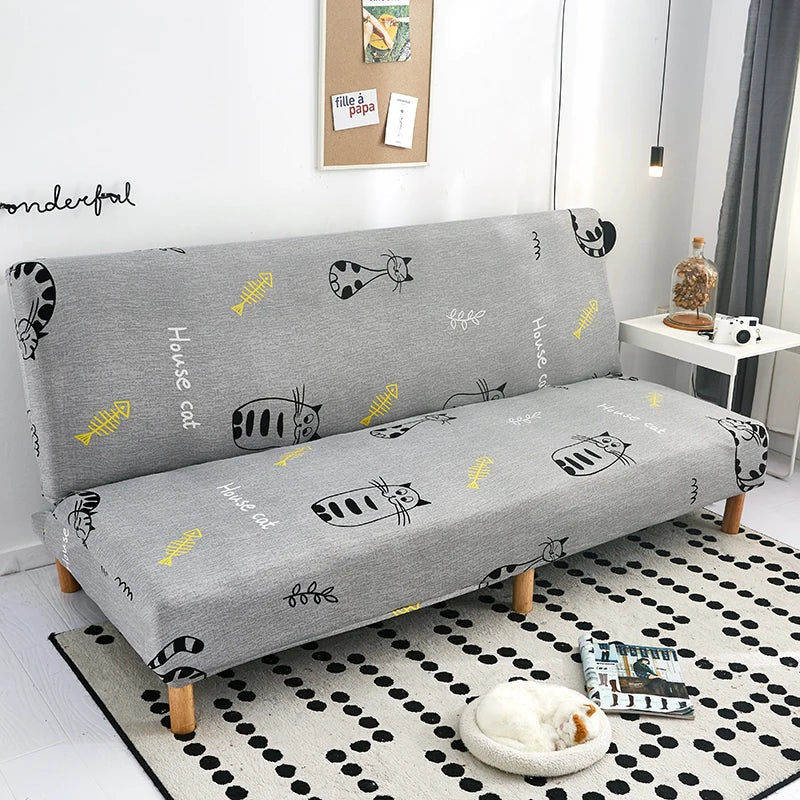 black geometric folding sofa bed cover sofa covers spandex stretchdouble seat cover slipcovers for living room geometric print