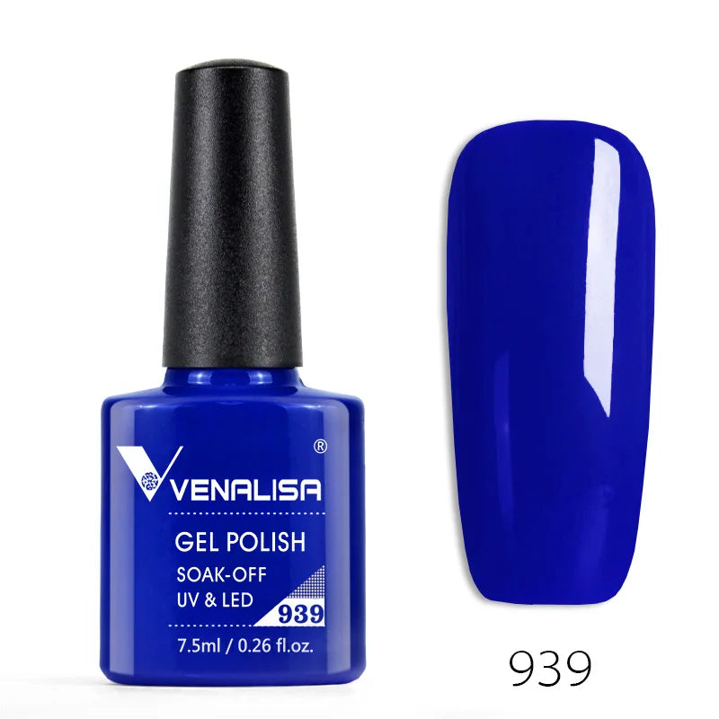 Venalisa Long Wear Top Coat Tempered Top Coat Peel Off Base Coat Color Nail Gel Polish Beautiful Semi Permanent Nail Gel Enamel