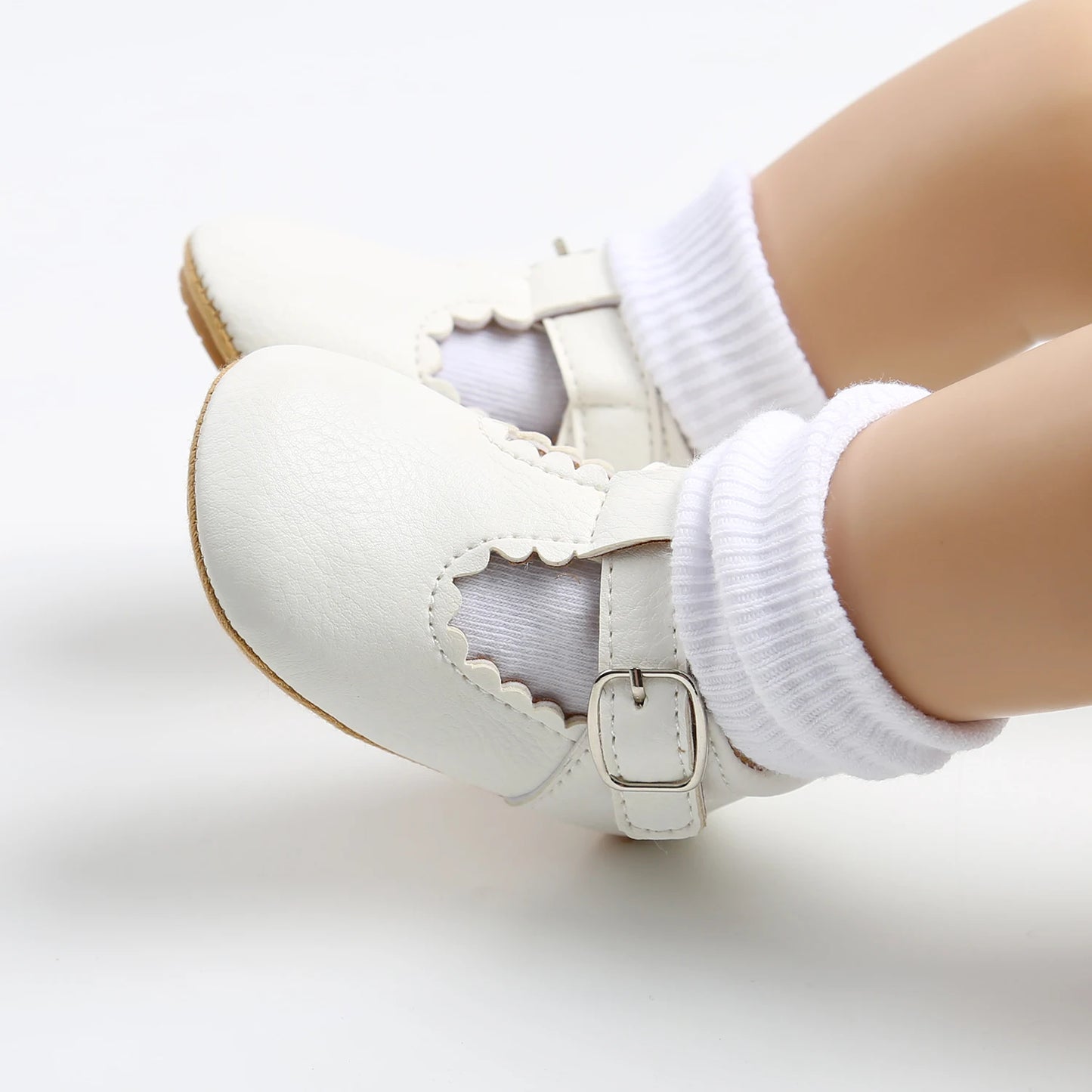 Newborn Baby Shoes Classic Stripe Leather Boy Girl Shoes Multicolor Toddler Rubber Sole Anti-slip First Walkers Infant Moccasins