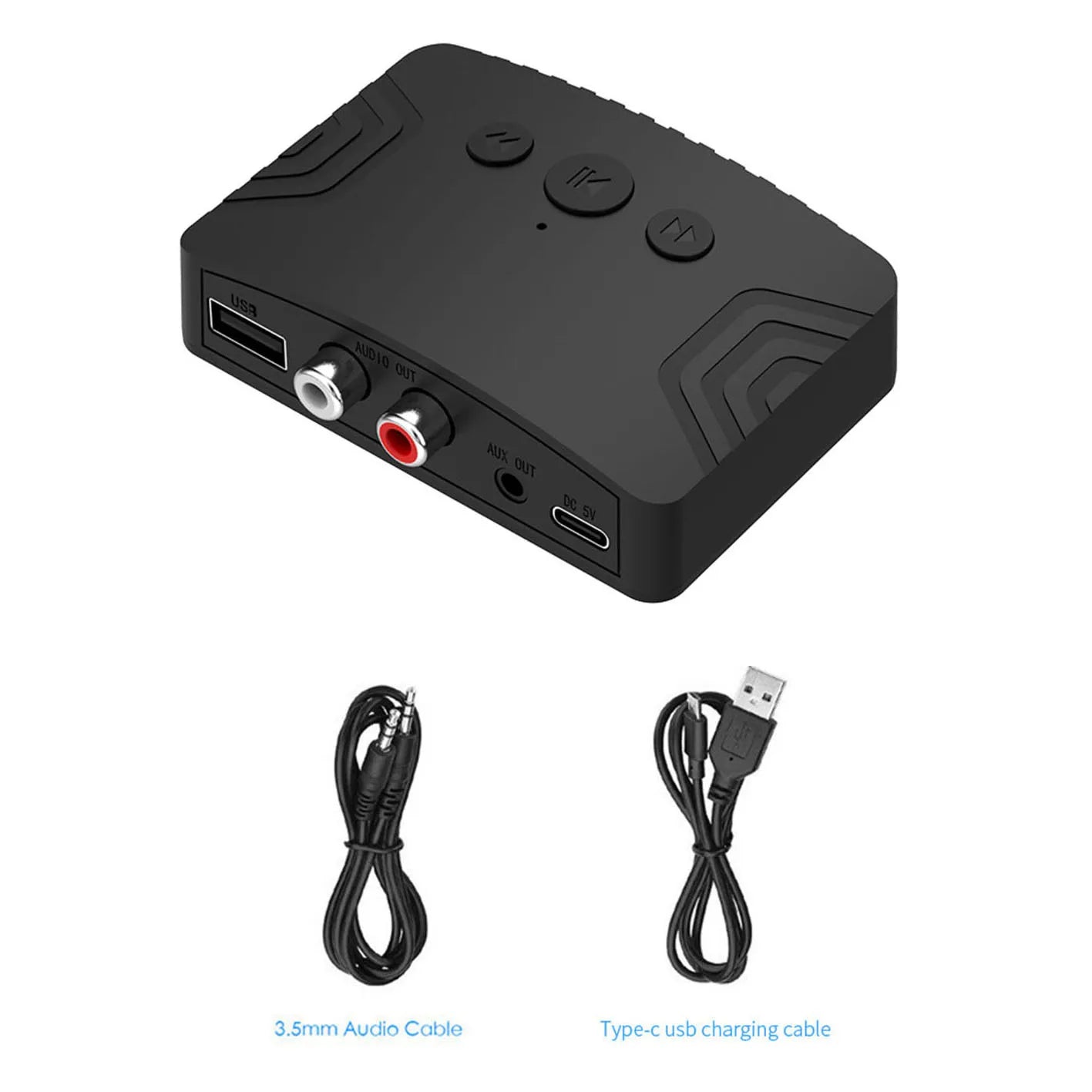 Wireless Bluetooth 5.3 Audio Receiver Car NFC Stereo AUX 3.5mm Jack RCA Optical Bluetooth Audio Adapter U Disk Music Player