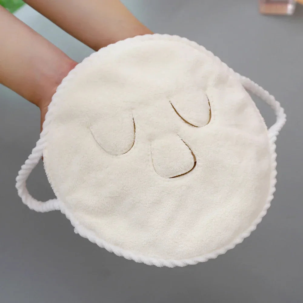 Thickened Soft Face Towel Home Hot and Cold Mask Wash Apply Face Care Double-deck Plain Weave Soft Absorbent Facial Round Towel