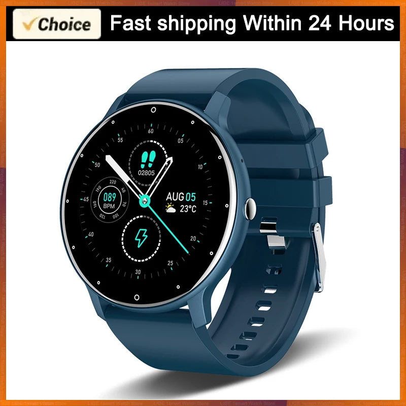 LIGE Waterproof Women Smart Band Watch Real-time Weather Forecast Men Watches Sports Ladies Smart Watch For Xiaomi Android IOS