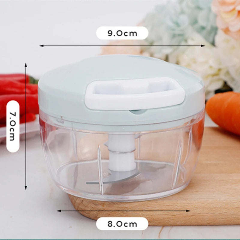 1PCS Hand Chopper Manual Rope Food Processor Silcer Shredder Salad Maker Garlic Onion Cutter Kitchen Tool Accessories