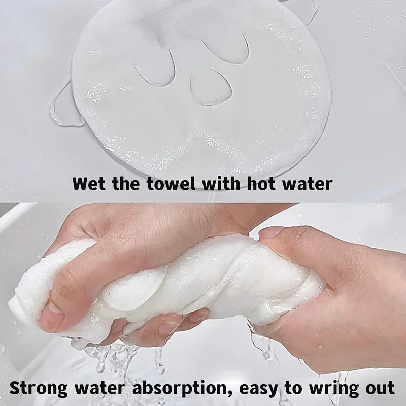 Facial Cleansing Towel, Hot Compress, Cold Compress, Household Reusable Thickened Steam Face Moisturizing Facial Steam Towel