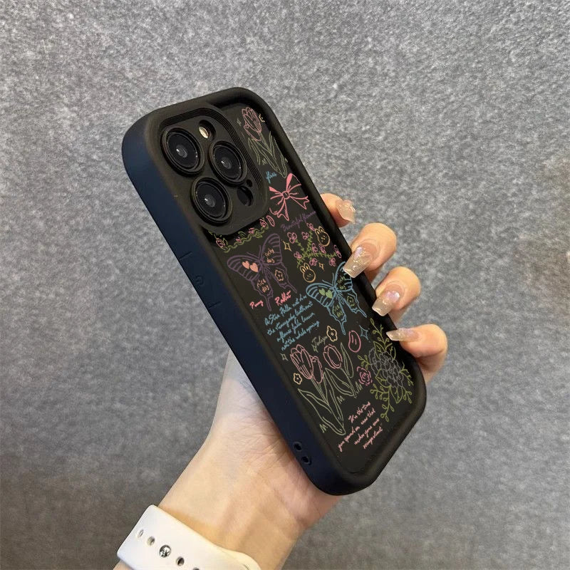 Colorful Butterfly Flower Pattern Silicone Case For Xiaomi Mi 13 12 11 Lite 5G 14 13T 12T 12X Poco X6 X5 X3 F5 M6 Pro Soft Cover