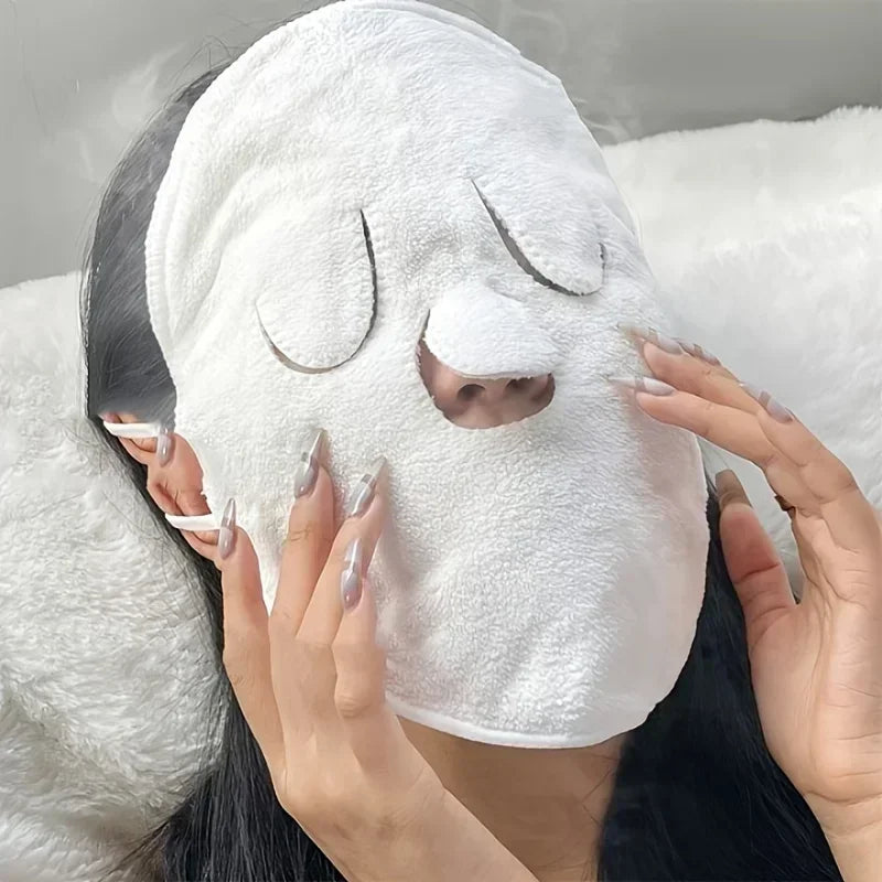 Facial Cleansing Towel, Hot Compress, Cold Compress, Household Reusable Thickened Steam Face Moisturizing Facial Steam Towel