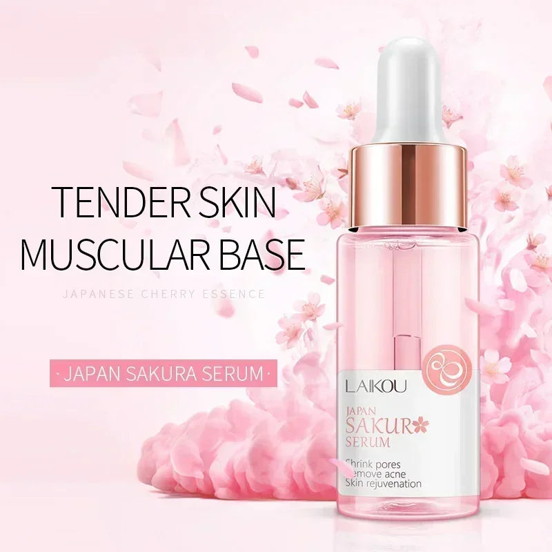 LAIKOU Japan Sakura Essence Cream Cherry Blossom Facial Cream Moisturizing Shrink Pores Cosmetics Collagen Skin Care