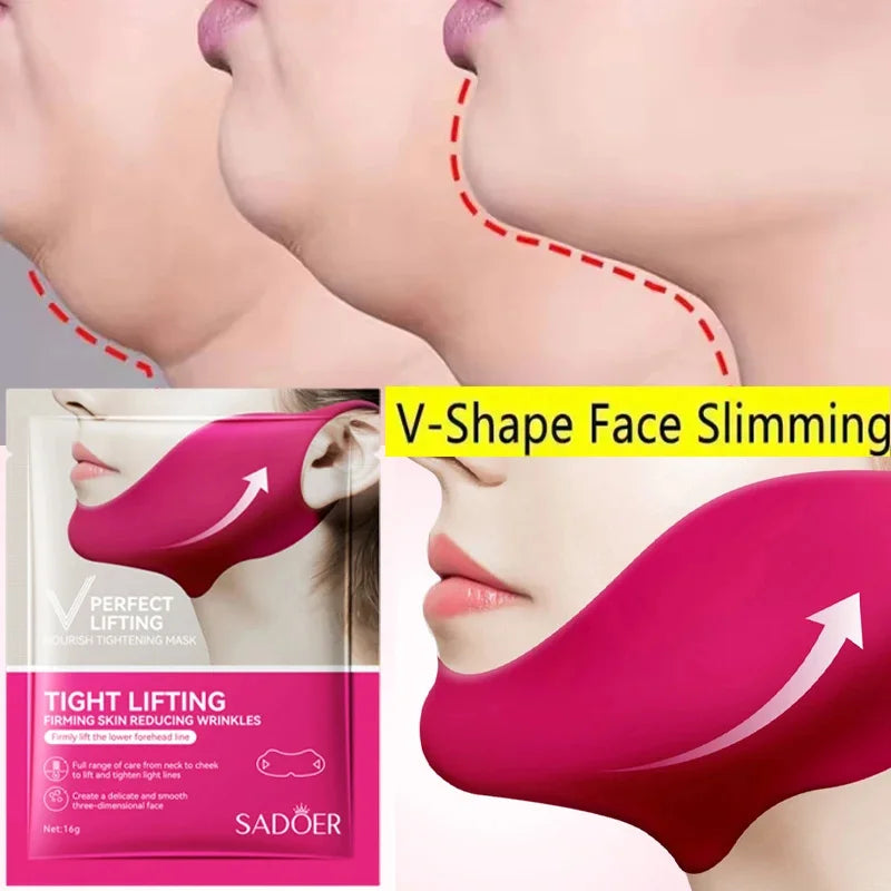 V-Shape Firming Face-lift Slimming Mask Removal Masseter Muscle Double Chin Face Fat Burning Anti-aging Beauty Products New